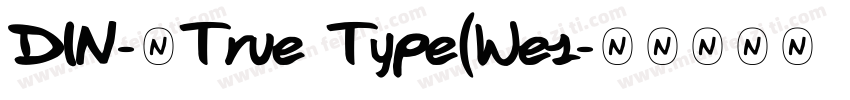 DIN-中True Type(Wes字体转换